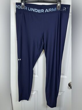 Women’s UA Under Armour Compression Pants Ankle Leggings XL Heat Gear Pocket